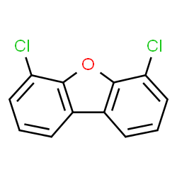 ChemSpider 2D Image | 4,6-dichlorodibenzofuran | C12H6Cl2O