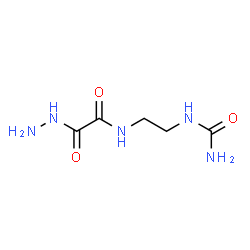 ChemSpider 2D Image | N-[2-(Carbamoylamino)ethyl]-2-hydrazino-2-oxoacetamide | C5H11N5O3