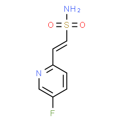 ChemSpider 2D Image | (E)-2-(5-Fluoro-2-pyridinyl)ethenesulfonamide | C7H7FN2O2S