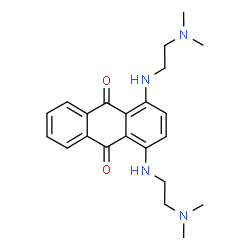 ChemSpider 2D Image | 1,4-Bis{[2-(dimethylamino)ethyl]amino}-9,10-anthraquinone | C22H28N4O2
