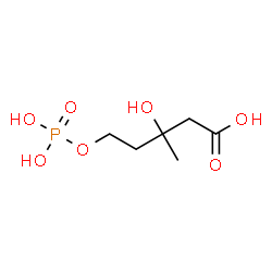 ChemSpider 2D Image | Phosphomevalonic acid | C6H13O7P
