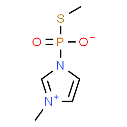 ChemSpider 2D Image | S-Methyl (3-methyl-1H-imidazol-3-ium-1-yl)phosphonothioate | C5H9N2O2PS