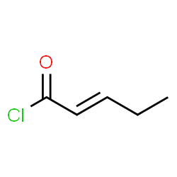 ChemSpider 2D Image | (2E)-2-Pentenoyl chloride | C5H7ClO