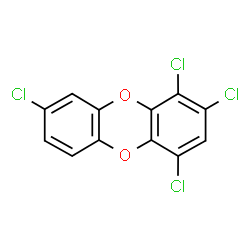 ChemSpider 2D Image | 1,2,4,8-Tetrachlorooxanthrene | C12H4Cl4O2