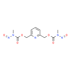 ChemSpider 2D Image | 2,6-Pyridinediylbis(methylene) bis[methyl(nitroso)carbamate] | C11H13N5O6