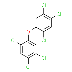 ChemSpider 2D Image | 1,1'-Oxybis(2,4,5-trichlorobenzene) | C12H4Cl6O