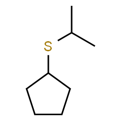 ChemSpider 2D Image | Sulfide, cyclopentyl isopropyl | C8H16S