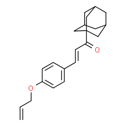 ChemSpider 2D Image | (2E)-1-(Adamantan-1-yl)-3-[4-(allyloxy)phenyl]-2-propen-1-one | C22H26O2