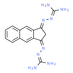 ChemSpider 2D Image | N'',N'''''-1H-Cyclopenta[b]naphthalene-1,3(2H)-diylidenedicarbonohydrazonic diamide | C15H16N8