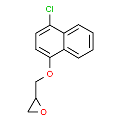 ChemSpider 2D Image | 2-{[(4-Chloro-1-naphthyl)oxy]methyl}oxirane | C13H11ClO2