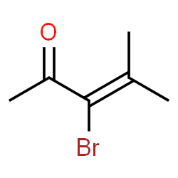 ChemSpider 2D Image | 3-Bromo-4-methyl-3-penten-2-one | C6H9BrO