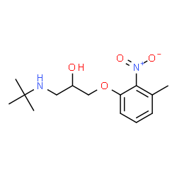 ChemSpider 2D Image | 1-(3-METHYL-2-NITRO-PHENOXY)-3-(TERT-BUTYLAMINO)PROPAN-2-OL | C14H22N2O4