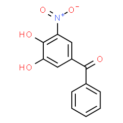 ChemSpider 2D Image | 3,4-dihydroxy-5-nitrobenzophenone | C13H9NO5