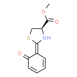 ChemSpider 2D Image | Methyl (2Z,4R)-2-(6-oxo-2,4-cyclohexadien-1-ylidene)-1,3-thiazolidine-4-carboxylate | C11H11NO3S