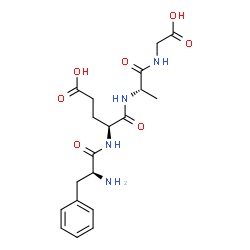 ChemSpider 2D Image | L-Phenylalanyl-L-alpha-glutamyl-L-alanylglycine | C19H26N4O7