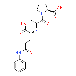ChemSpider 2D Image | N-[(1S)-4-Anilino-1-carboxy-4-oxobutyl]-L-alanyl-L-proline | C19H25N3O6