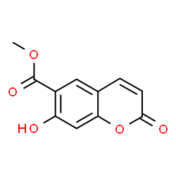 ChemSpider 2D Image | 6-Carbomethoxy-7-hydroxycoumarin | C11H8O5