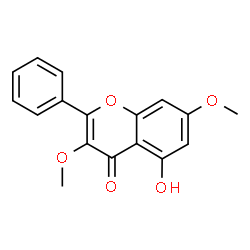 ChemSpider 2D Image | 5-hydroxy-3,7-dimethoxyflavone | C17H14O5