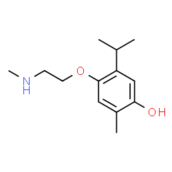 ChemSpider 2D Image | 5-Isopropyl-2-methyl-4-[2-(methylamino)ethoxy]phenol | C13H21NO2