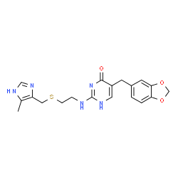 ChemSpider 2D Image | oxmetidine | C19H21N5O3S