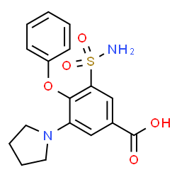 ChemSpider 2D Image | Piretanide | C17H18N2O5S