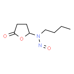 ChemSpider 2D Image | 5-[Butyl(nitroso)amino]dihydro-2(3H)-furanone | C8H14N2O3