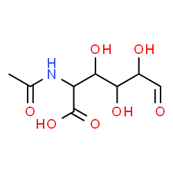 ChemSpider 2D Image | N-Acetyl-3,4,5-trihydroxy-6-oxonorleucine | C8H13NO7