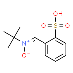 ChemSpider 2D Image | 2-{(Z)-[(2-Methyl-2-propanyl)(oxido)-lambda~5~-azanylidene]methyl}benzenesulfonic acid | C11H15NO4S