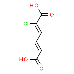 ChemSpider 2D Image | (2Z,4E)-2-Chloro-2,4-hexadienedioic acid | C6H5ClO4