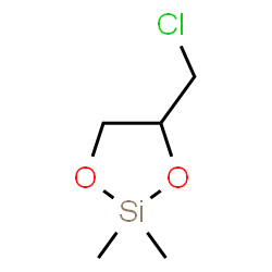 ChemSpider 2D Image | 4-(Chloromethyl)-2,2-dimethyl-1,3,2-dioxasilolane | C5H11ClO2Si