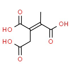 ChemSpider 2D Image | (2E)-2-Butene-1,2,3-tricarboxylic acid | C7H8O6
