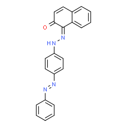 ChemSpider 2D Image | (1Z)-1-({4-[(E)-Phenyldiazenyl]phenyl}hydrazono)-2(1H)-naphthalenone | C22H16N4O