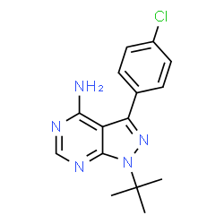 ChemSpider 2D Image | PP2 | C15H16ClN5