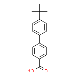 ChemSpider 2D Image | 4'-tert-Butylbiphenyl-4-carboxylic acid | C17H18O2
