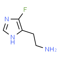 ChemSpider 2D Image | 2-(4-Fluoro-1H-imidazol-5-yl)ethanamine | C5H8FN3