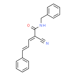 ChemSpider 2D Image | (2E,4E)-N-Benzyl-2-cyano-5-phenyl-2,4-pentadienamide | C19H16N2O