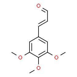 ChemSpider 2D Image | 3,4,5-Trimethoxycinnamicaldehyde | C12H14O4