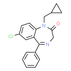 ChemSpider 2D Image | Prazepam | C19H17ClN2O