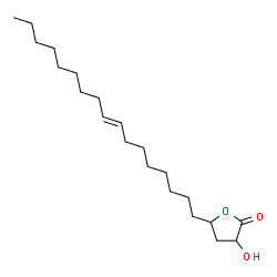 ChemSpider 2D Image | 5-(8-Heptadecenyl)-3-hydroxydihydro-2(3H)-furanone | C21H38O3
