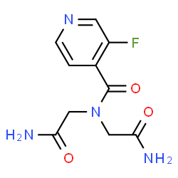 ChemSpider 2D Image | N,N-Bis(2-amino-2-oxoethyl)-3-fluoroisonicotinamide | C10H11FN4O3