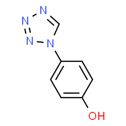 ChemSpider 2D Image | 4-Tetrazol-1-ylphenol | C7H6N4O