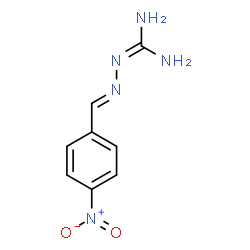 ChemSpider 2D Image | N''-[(E)-(4-Nitrophenyl)methylene]carbonohydrazonic diamide | C8H9N5O2