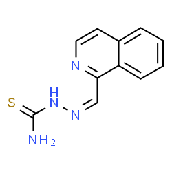 ChemSpider 2D Image | Hydrazinecarbothioamide, 2- (1-isoquinolinylmethylene)- | C11H10N4S