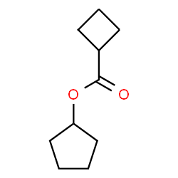 ChemSpider 2D Image | Cyclopentyl cyclobutanecarboxylate  | C10H16O2