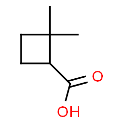 ChemSpider 2D Image | 2,2-dimethylcyclobutane-1-carboxylic acid | C7H12O2