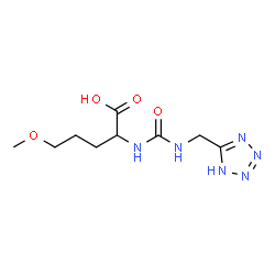 ChemSpider 2D Image | 5-Methoxy-N-[(1H-tetrazol-5-ylmethyl)carbamoyl]norvaline | C9H16N6O4