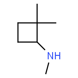 ChemSpider 2D Image | N,2,2-Trimethylcyclobutanamine  | C7H15N