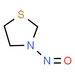 ChemSpider 2D Image | 3-Nitrosothiazolidine | C3H6N2OS