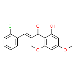 ChemSpider 2D Image | 2-Chloro-2'-hydroxy-4',6'-dimethoxychalcone | C17H15ClO4