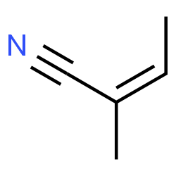 ChemSpider 2D Image | 2-Methylbut-2-enenitrile | C5H7N